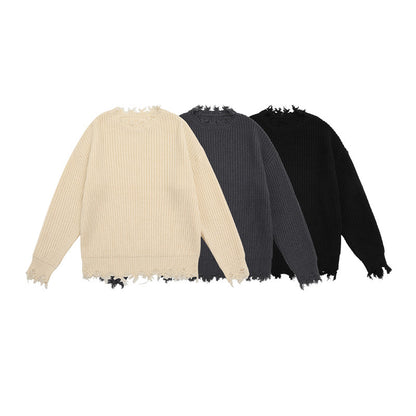 Oversized Ruige Gebreide Trui