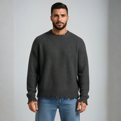 Oversized Ruige Gebreide Trui